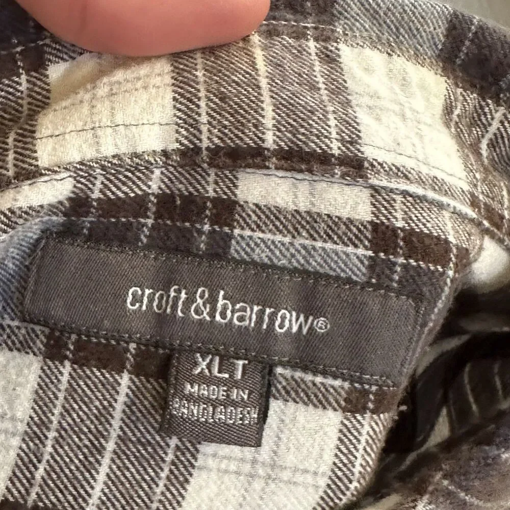 Y2K Plaid Flannel Shirt – Button-Down